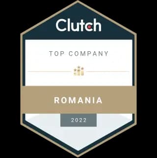 Top company from Romania badge from clutch.co