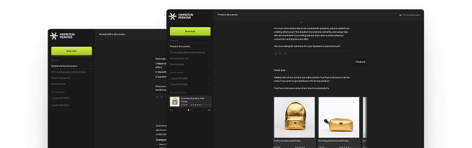Hamilton Perkins Collection AI Chatbot hero image
