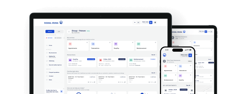 SIGNAL IDUNA Signal Care Assistant hero image