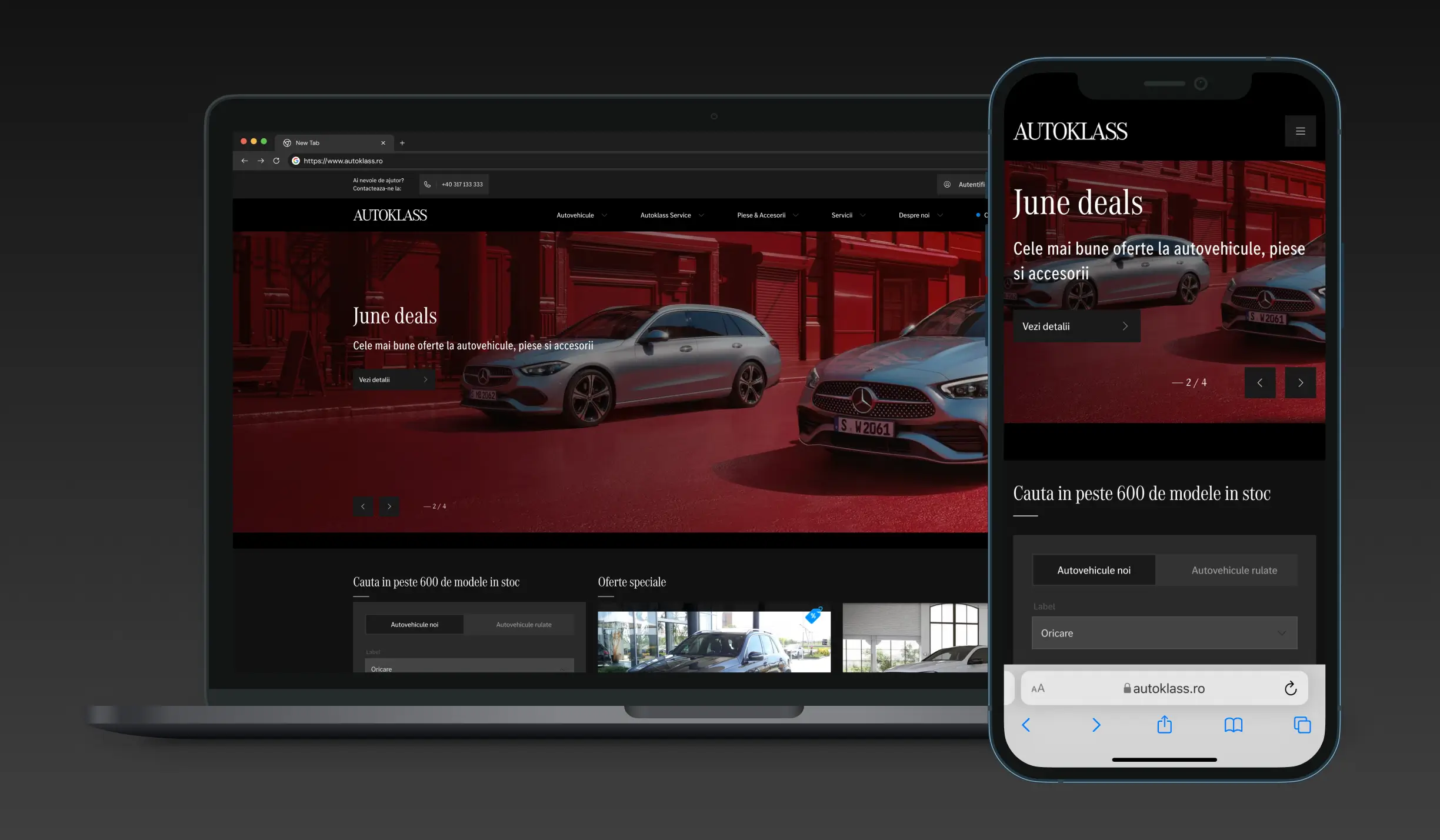 autoklass website screenshot
