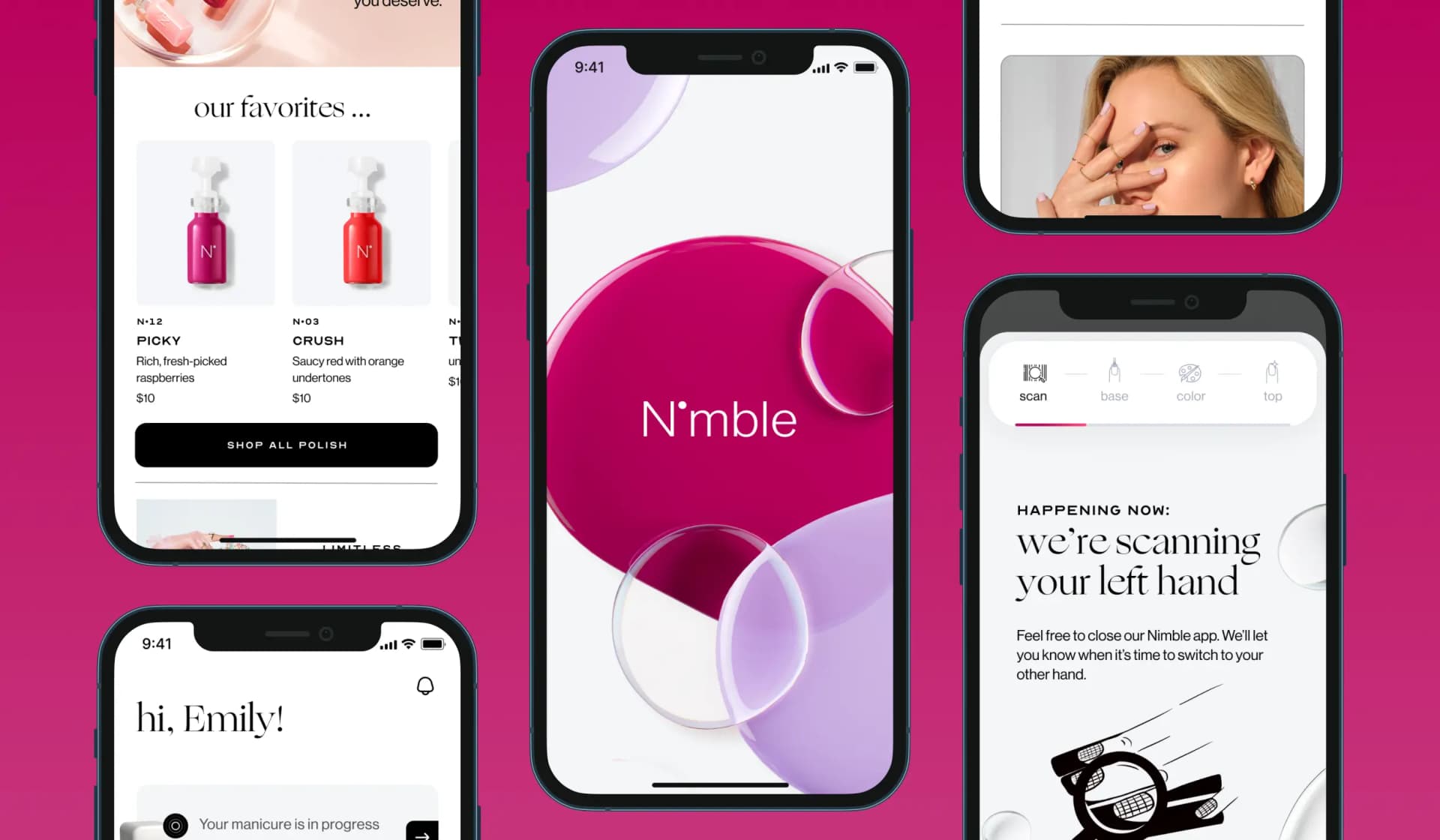 Nimble Beauty mobile app screenshot 1