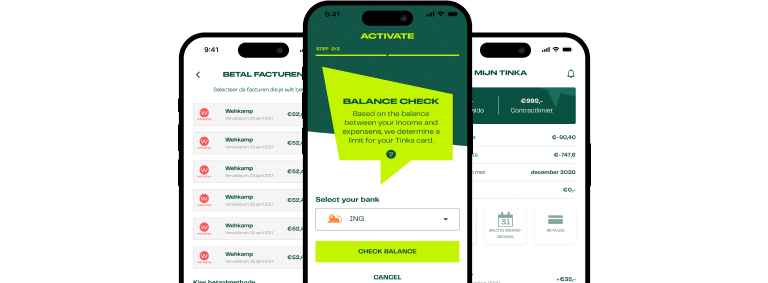 Tinka FinTech Mobile App hero image
