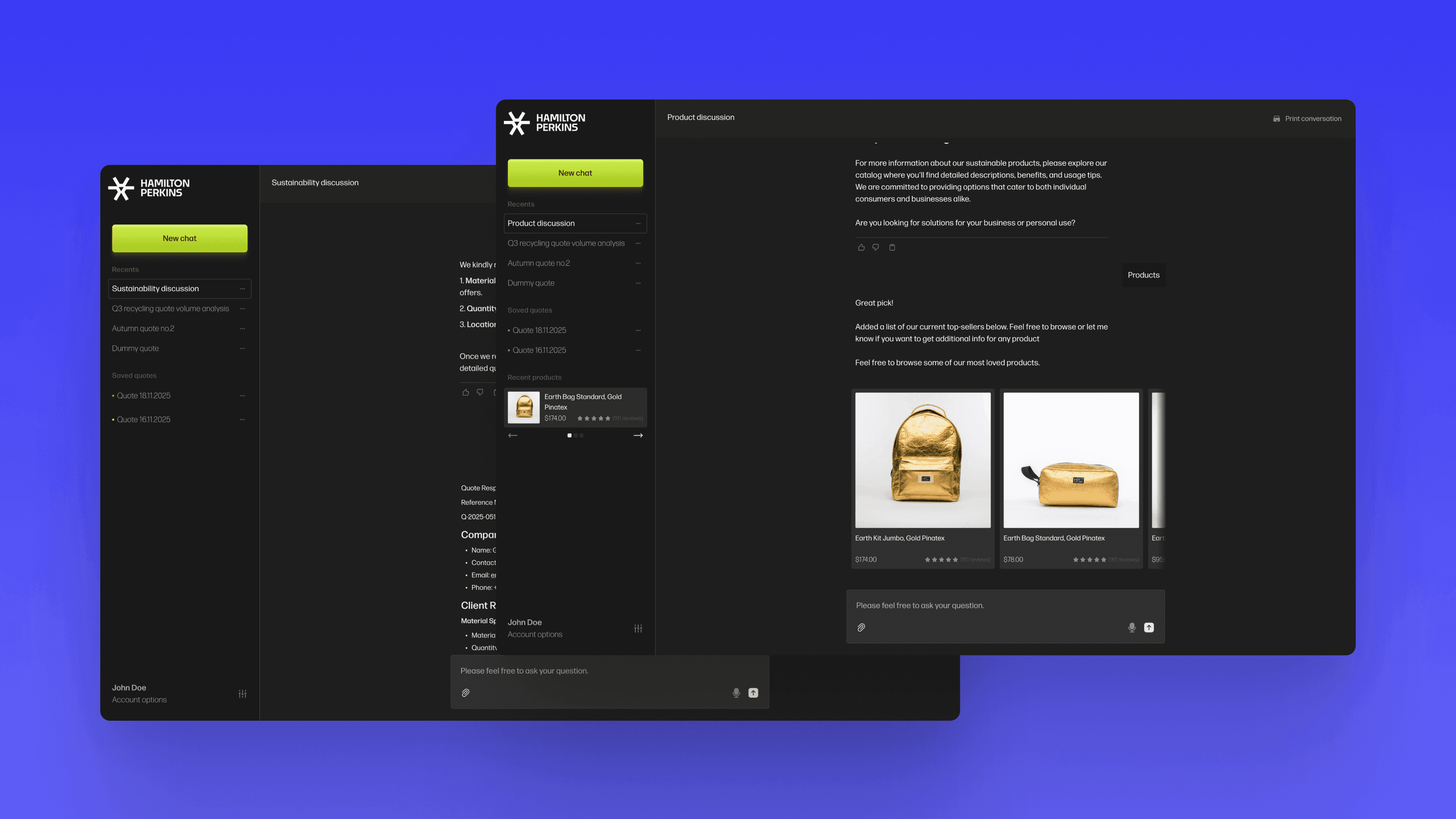 Hamilton Perkins AI Chatbot