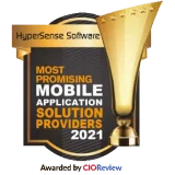 Tmost promising mobile application solution provider from Cio Review badge