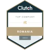 Top company from Romania badge from clutch.co