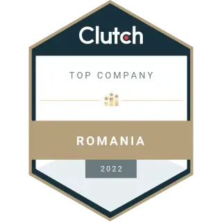 Top company from Romania badge from clutch.co