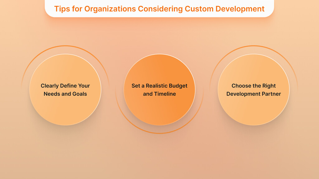 Tips for Organizations Considering Custom Development