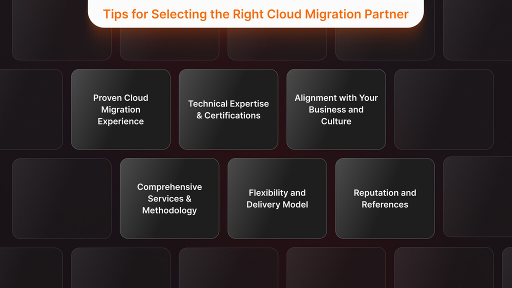 Tips for Selecting the Right Cloud Migration Partner