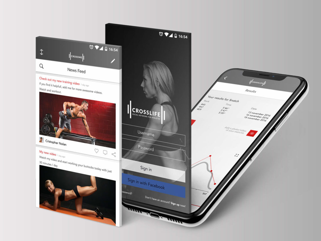 Fitness Mobile Applications - Multiple Screens & a Graph