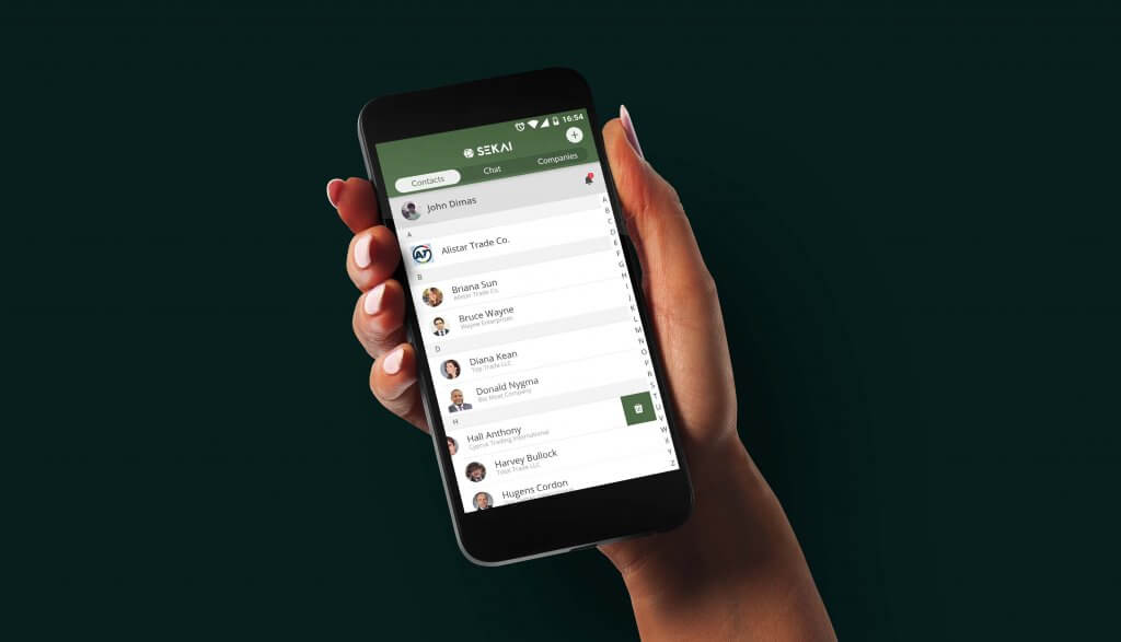 Mobile Chat Application for Business - Contacts